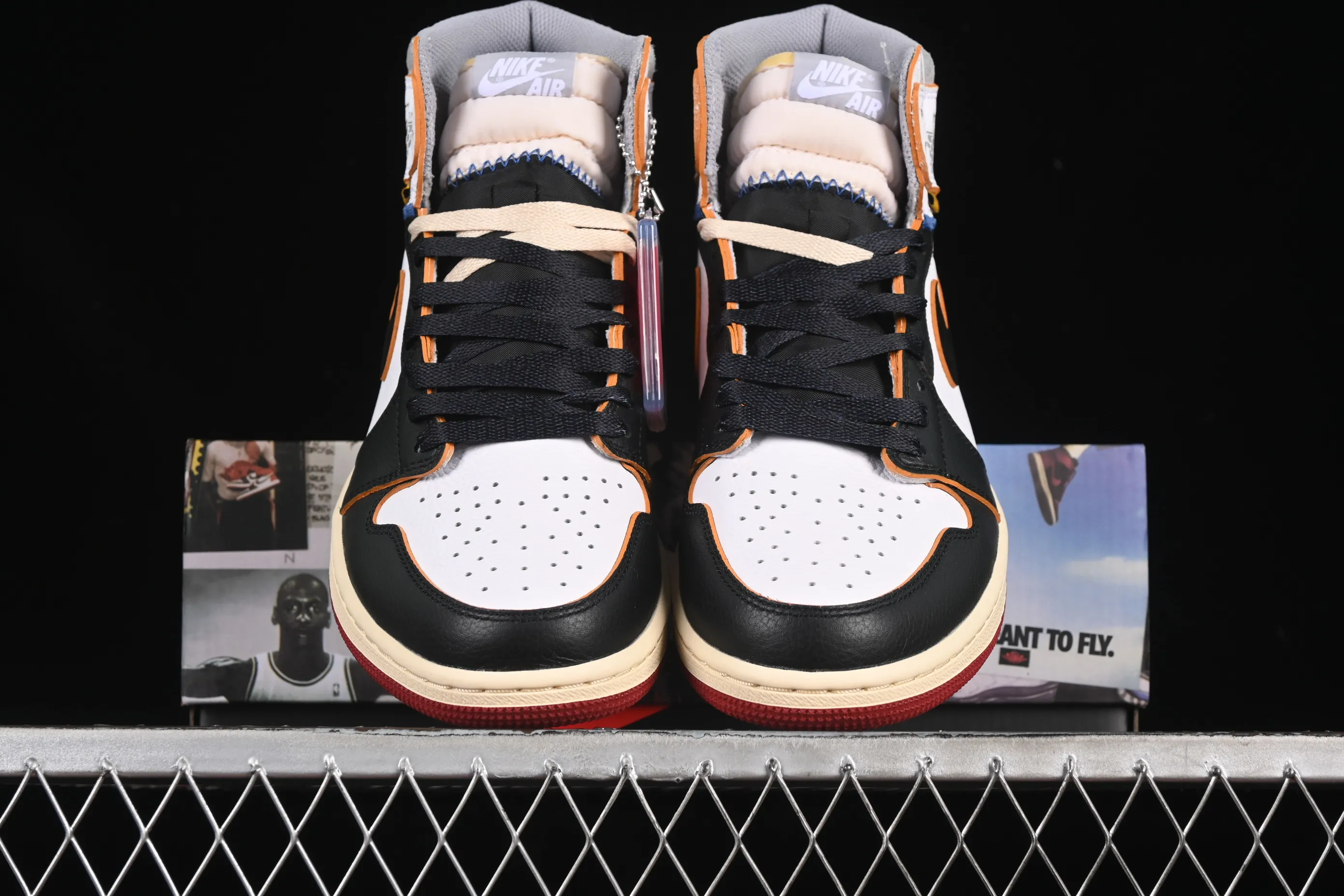 All categories Air Jordan Jordan series basketball shoes Air Jordan 1 High foreign trade version Union x Air Jordan 1 Retro High PK NRG AJ1 Joe 1 Black Friday BV1300-106